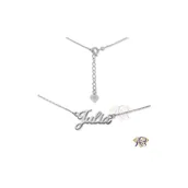 Naszyjniki - Naszyjnik srebrny Ag 925 rodowany imię Julia JUIA/CEL/R - miniaturka - grafika 1