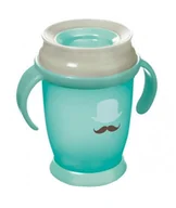 Kubki dla dzieci - Canpol babies LOVI 360° Kubek mini retro 12m+ zielony - 250 ml - miniaturka - grafika 1
