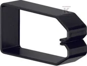 Kanały kablowe - Hager polo Klamra do przewodów 80x40mm czarna B800403 50szt. B800403 - miniaturka - grafika 1