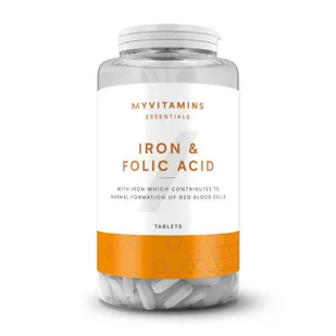 Myvitamins Żelazo & Kwas foliowy - 90tabletki - Odżywki białkowe - miniaturka - grafika 1