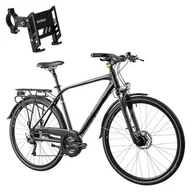 Rowery - Rower trekkingowy INDIANA X-Road 4.0 M21 28 cali (BR-MT201) męski Czarno-szary - miniaturka - grafika 1