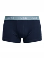 Majtki męskie - HUGO GRANATOWE BOKSERKI MĘSKIE Z LOGOWANYM PASKIEM BAWEŁNA M J9A - miniaturka - grafika 1