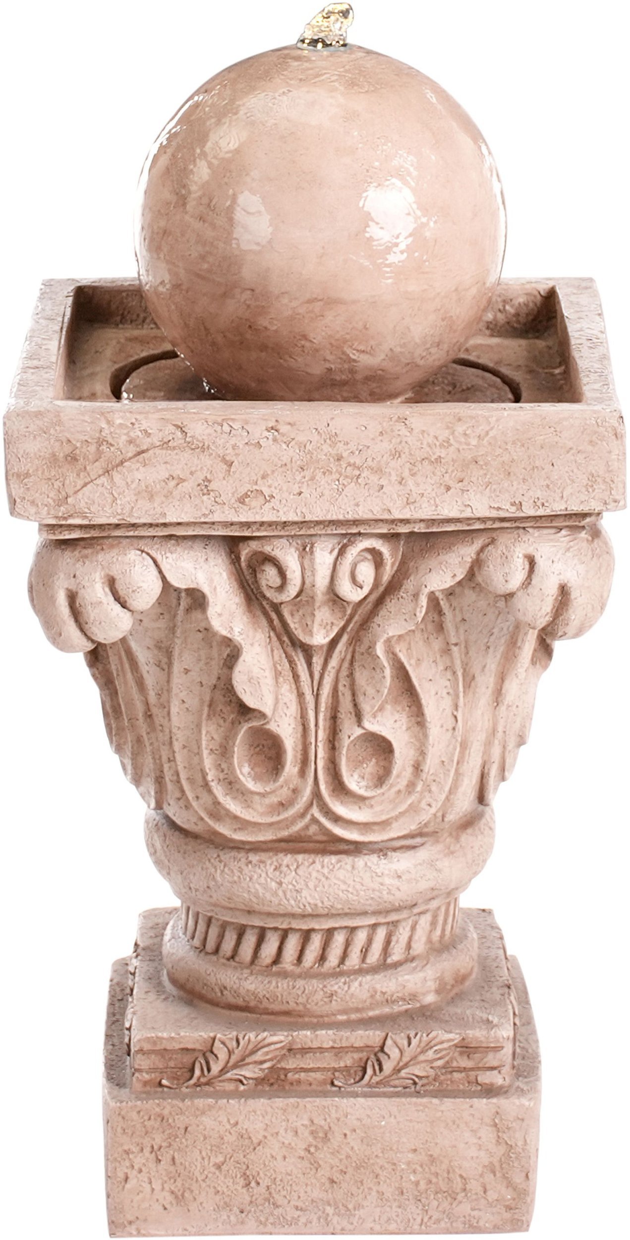 Beliani Fontanna ogrodowa VELINO Beżowy