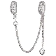 Charmsy - Charms do Pandora - CHARMS ZABEZPIECZENIE SERDUSZKO - miniaturka - grafika 1