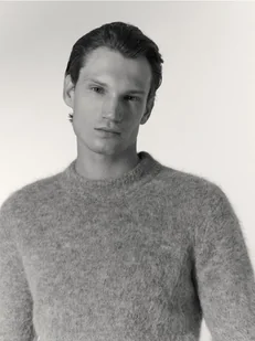 Reserved - Sweter z wełny i alpaki - ciemnoszary - Moda i Uroda OUTLET - miniaturka - grafika 1