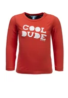 Bluzki damskie - Chłopięca pomarańczowa bluzka Lief z nadrukiem/Lief - miniaturka - grafika 1