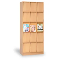 Szafy i regały magazynowe - B2B Partner Szafa na ulotki - 15 półek prezentacyjnych 284008 - miniaturka - grafika 1