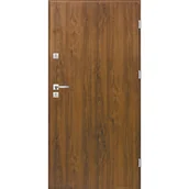 Drzwi zewnętrzne - Drzwi stalowe zewnętrzne prawe Magnum 80P orzech 207,5 cm - miniaturka - grafika 1