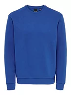 Bluzy męskie - ONLY & SONS Męska bluza ONSCERES Crew Neck Noos, True Blue, XXL, niebieski (True Blue), XXL - miniaturka - grafika 1