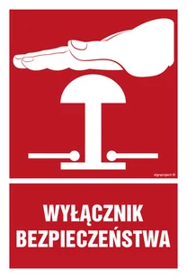 BC142 WYŁĄCZNIK BEZPIECZEŃSTWA, KS - FOLIA PODŁOGOWA FOTOLUMINESCENCYJNA; (500X750MM) - Systemy ekspozycyjne i znaki informacyjne - miniaturka - grafika 1