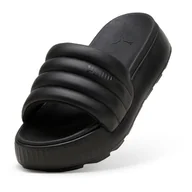 Klapki i japonki damskie - Damskie Klapki PUMA KARMEN SLIDE PUFFY WNS 39539901 – Czarny - miniaturka - grafika 1