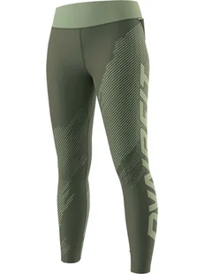 DYNAFIT Legginsy funkcyjne "ULTRA GRAPHIC" w kolorze zielonym - Spodnie sportowe damskie - miniaturka - grafika 1