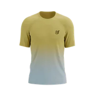 Koszulki sportowe męskie - COMPRESSPORT Koszulka biegowa PERFORMANCE SS T-SHIRT ceylon yellow/gray dawn - miniaturka - grafika 1