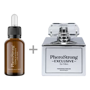 PheroStrong EXCLUSIVE for Men - Perfum 50ml + Concentrate 7,5ml - Perfumy z Feromonami + Bezzapachowy Koncentrat Feromonów - Feromony męskie - miniaturka - grafika 1