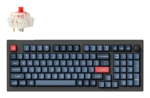 Keychron V5 Max USB + RF Wireless + Bluetooth QWERTZ Niemiecki Czarny, Szary V5M-D1-DE - Klawiatury - miniaturka - grafika 1