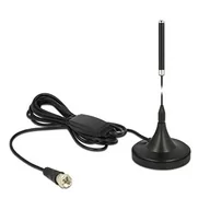 Anteny Wi Fi - Delock Antena DAB-Antenne SMB F 21dBi Standfu starr schwarz 12413 - miniaturka - grafika 1