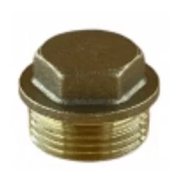 Korek 1" mosiądz GWINT GZ - Akcesoria grzewcze - miniaturka - grafika 1