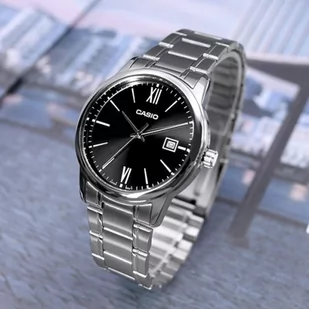 Zegarek ZEGAREK MĘSKI CASIO MTP-V002D-1B3 + BOX (zd223a) - Zegarki męskie - miniaturka - grafika 2