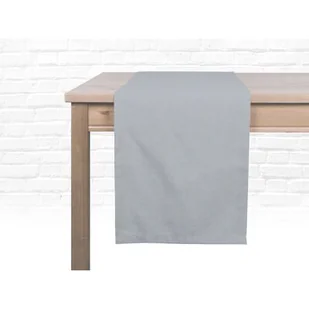 Bieżnik błyszczący Angelo szary - Obrusy i serwetki - miniaturka - grafika 1