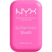 Róże do policzków - NYX PROFESSIONAL MAKEUP BUTTERMELT RÓŻ DO POLICZKÓW W KOMPAKCIE 01 MY BUTTA HALF 5G - miniaturka - grafika 1