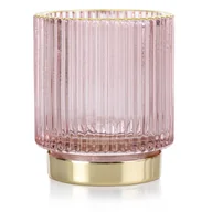 Świeczniki - Świecznik POMPEY kolor pudrowy róż ameliahome - CANDLEHOLDER/AH/POMPEY/POWDERPINK/7X8 - miniaturka - grafika 1