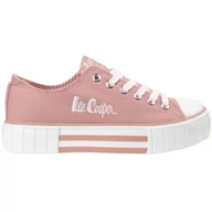 Trampki damskie - Damskie Trampki Na Platformie Lee Cooper LCW-23-31-1804L Różowe-39 - miniaturka - grafika 1