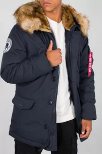 Alpha Industries kurtka Polar Jacket męska kolor granatowy zimowa 123144.07 - Kurtki męskie - miniaturka - grafika 1