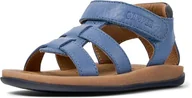 Buty dla dziewczynek - Camper K800628, sandały z paskiem w kształcie litery T, średnie niebieskie 001, 24 EU, niebieski/szary, 24 EU - miniaturka - grafika 1