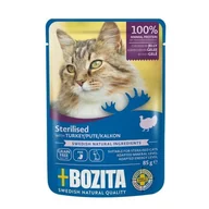 Mokra karma dla kotów - Bozita Sterylizowane kawałki w galaretce z indykiem- mokra karma dla kota - 85g - miniaturka - grafika 1
