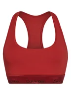 Biustonosze - Calvin Klein Underwear Biustonosz top LV00QF8547 Czerwony - miniaturka - grafika 1
