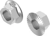Śruby i nakrętki - Baks Nakrętka kołnierzowa ząbkowana NKZM8 - miniaturka - grafika 1