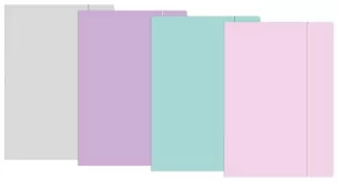Interdruk Teczka z gumką A4+ Pastel p10 cena za 1szt. - Teczki i skoroszyty - miniaturka - grafika 1