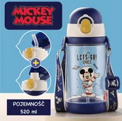 Bidony dla dzieci - Myszka Miki Bidon se słomką i ustnikiem do szkoły - miniaturka - grafika 1