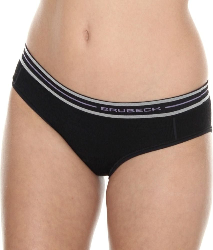 Brubeck Majtki damskie hipster Merino Active Wool czarny r. L HI10190