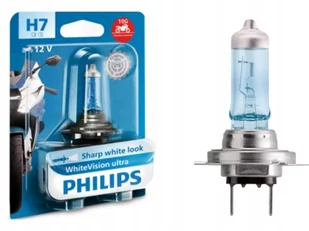 Philips H7 12V 55W PX26d WhiteVision Ultra Moto - Żarówki samochodowe - miniaturka - grafika 1