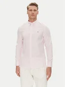 Koszule męskie - Tommy Hilfiger Koszula MW0MW38556 Różowy Slim Fit - miniaturka - grafika 1
