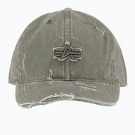 Czapki damskie - Czapka z daszkiem Alpha Industries Acid Logo dark olive WYSYŁKA W 24H 30 DNI NA ZWROT - miniaturka - grafika 1