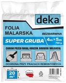Akcesoria do pakowania - FOLIA MALARSKA SUPER GRUBA BEZBARWNA 4*5M 700G - miniaturka - grafika 1