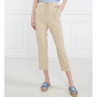 Spodnie damskie - Marella SPORT Spodnie | Regular Fit | z dodatkiem jedwabiu - grafika 1