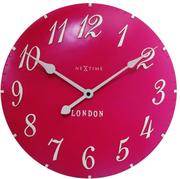 Zegary - Nextime Zegar ścienny (różowy) London Arabic - miniaturka - grafika 1