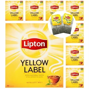 Pakiet Herbata czarna ekspresowa 8x88 torebek Lipton - Herbata - miniaturka - grafika 1