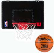 Koszykówka - Wilson Mini tablica NBA Forge Team Hoop czarna - WTBA3001FRGNBA - miniaturka - grafika 1