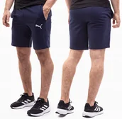 Spodenki męskie - PUMA spodenki męskie krótkie sportowe szorty logo bawełna teamGOAL roz. S - miniaturka - grafika 1