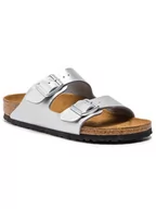 Klapki i japonki damskie - Birkenstock Klapki Arizona Bs 1012283 Srebrny - miniaturka - grafika 1