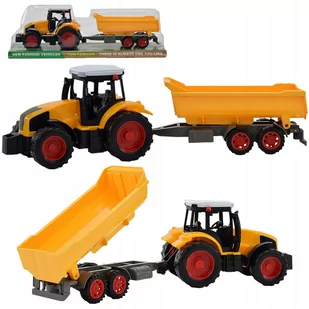 TRAKTOR CIĄGNIK Z NAPĘDEM PRZYCZEPA KIPER ZABAWKA - Samochody i pojazdy dla dzieci TRAKTOR CIĄGNIK Z NAPĘDEM PRZYCZEPA KIPER ZABAWKA - Samochody i pojazdy dla dzieci - miniaturka - grafika 1