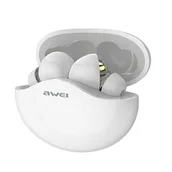Słuchawki - AWEI T12 TWS białe - miniaturka - grafika 1