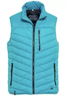 Garnitury - Camel Active Męska Kamizelka Puchowa 4602005E52, Niebieski (Ocean Blue), 54 - miniaturka - grafika 1