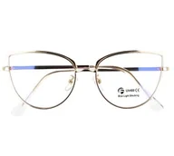 Okulary korekcyjne, oprawki, szkła - Damskie okulary do komputera metalowe - miniaturka - grafika 1