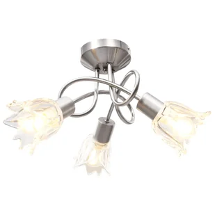 Lampa sufitowa Szklane klosze na 3 żarówki E14 - Oprawy, klosze i abażury - miniaturka - grafika 1