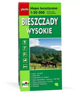 zbiorowa Praca Mapa turystyczna Bieszczady Wysokie 1:50 000 WiT - Atlasy i mapy - miniaturka - grafika 3